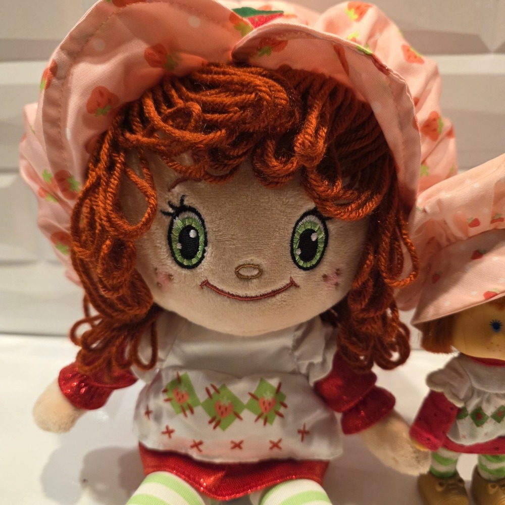 Strawberry Shortcake Plush 14-Inch Classic Plush Rag Doll & 6" Classic Doll - Picture 3 of 11